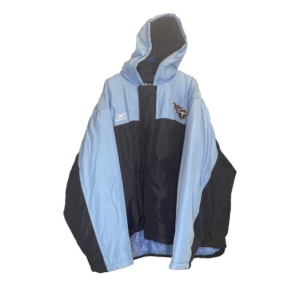 Reebok Tennessee Titans Winter Jacket Size 3X Large~NFL Football‎ Blue Quilted - Picture 1 of 9